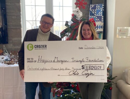 Crozier Consulting Engineers matches over $118,000 in donations to the Hospice Georgian